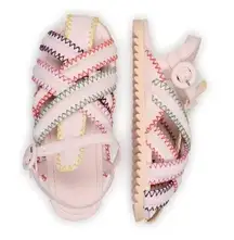 Farm Rio Zigzag Stitch‎ Sandal in Off White