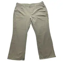 Carhartt Pants Khaki WB002 20x28 Traditional Fit Bootcut‎ Canvas Jeans Women's