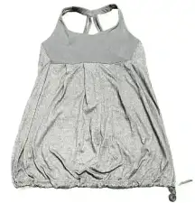 Lululemon Gray Tie Button Womens Tank Top Size 10 Workout Activewear