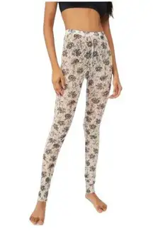 Free People Layered in Lace Leggings Ivory Chamoix Combo Women’s Size Small