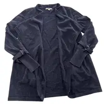 Skies Are Blue Cardigan Sweater Womens Small Open Front Pockets Lightweight‎