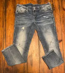 Vigoss The Dublin Boyfriend Blue distressed denim jeans Size 11/12