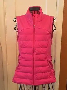 Lululemon Down for It All Vest
Sonic Pink-Sz 12