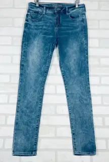 Arizona Jean Co Womens Blue Wash Denim Jeans Size 9 Long Casual Pants