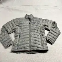 Patagonia Women’s Nano Puff Coat Grey Goose Down Puffer Jacket Size XSmall EUC
