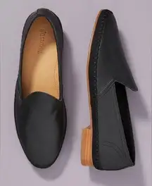 Soludos Black Leather Venetian Loafers | Size 6.5