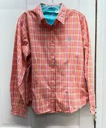 Wrangler western wear Twenty X Tailored Fit button down shirt women's xl