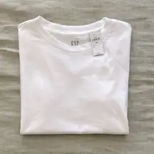 Gap NWT  100% Organic Cotton Plain White T-Shirt XXS