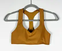 Alo Yoga Women's Airlift Advantage Scoop Neck Racerback Sports Bra Toffee XS