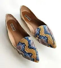 Steve Madden Focus-S Womens Faux Leather Studded Fashion Loafers Size 11M‎ Flats