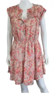 STEVE MADDEN NWT Pink Floral Faith Mini Dress Size L