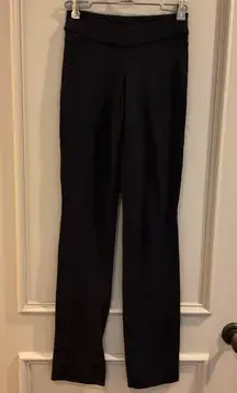 LULULEMON Black Long Leggings Back Pockets Size 2