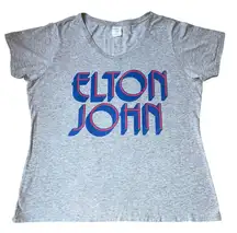 Elton John Ladies T Shirt by Port & Company Size XXL 2XL