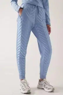 Athleta Blue Apres Ski Down Jogger Pants - size 2