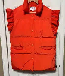 BUCKETLIST Bold Orange Puffer Vest