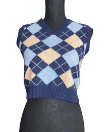 Plaid Sweater Vest size small