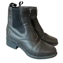 Ariat Devon Pro VX Paddock Boots Equestrian Brown Leather Zip Front Womens 5.5