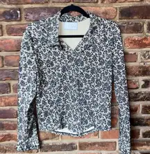 Equestrian Designs Vintage Lace Print Jacket & Pants Set Women's Size Medium