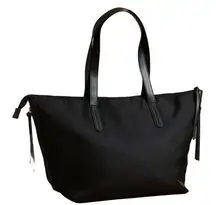 Botkier New York Bond Tote Black Nylon Laptop Bag Purse