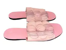 Mercedes Castillo Pink Leather Slides Sandals size 8.5