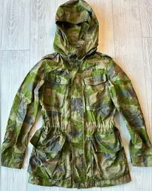 J.Crew  Women’s Camo Print Utility Field Jacket Size XS