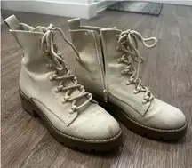 Target Combat Boots Cream