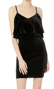 1380  velvet bodycon dress