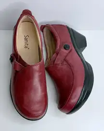 Sanita Professional Women's Cherry Leather Mules Shoes‎ Clogs Size 38 (7)