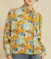 Amour Vert Relaxed Fit Mid Length Blouse Size Medium NWT