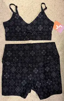 JoyLab Biker shorts and sports bra