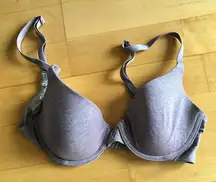 Victoria’s Secret Padded, Push Up Bra, Pink Mauve Heather, Size 32A