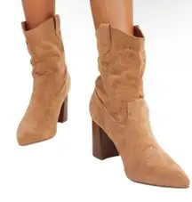 VICI | Dev Faux Suede Heeled Boots