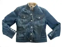 Vintage GAP Women’s Lined Trucker Denim Jean Jacket Size Small