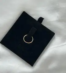 Rose Gold Skinny Hammered Stacking Ring