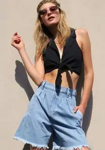 We The Free People Culotte Venice Beach‎ Denim Shorts Size 24
