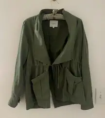 Unpublished (anthropologie brand) green trendy jacket size S