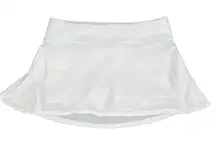 Lululemon Play Off The Pleats White Skirt Athletic Tennis Golf Skort Size 8