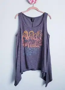 Torrid  Wild Child Shark Bite Hem Tank‎