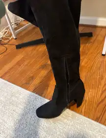 Black Thigh-High Forever 21 Boots