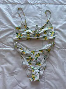 lemon print bikini