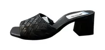 Paul Green‎ Womens Tisha Black Mule Sandals Woven Size 6 US 8.5