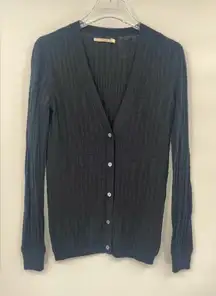 J Brand black knit‎ cardigan size small