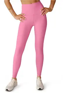 Beyond Yoga High-Waisted Caught in The Midi Bubblegum Pink 7/8 Leggings Small