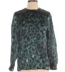 Gerard Darel silk blend leopard print blouse