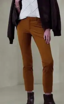 Banana Republic Sloan Business Casual Office Trouser Pants Umbria Brown Size 8