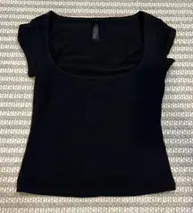 Skims Scoop Neck Cotton Blend Jersey Short Sleeve T-Shirt