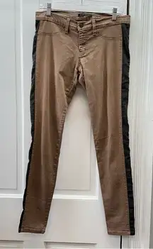 Flying Monkey brown and black pants women's 9 lay flat length is 30.5