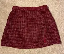 Blue Rain by Francesca’s Red Mini Skirt