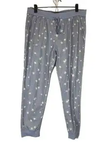 Splendid  Blue Star Detail Comfy Casual Lounge Pants Women Sz L