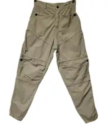 Vtg 80s Iconic Guess Pants Georges Marciano‎ Light Sage Cargo Harem Tapered Sz 3